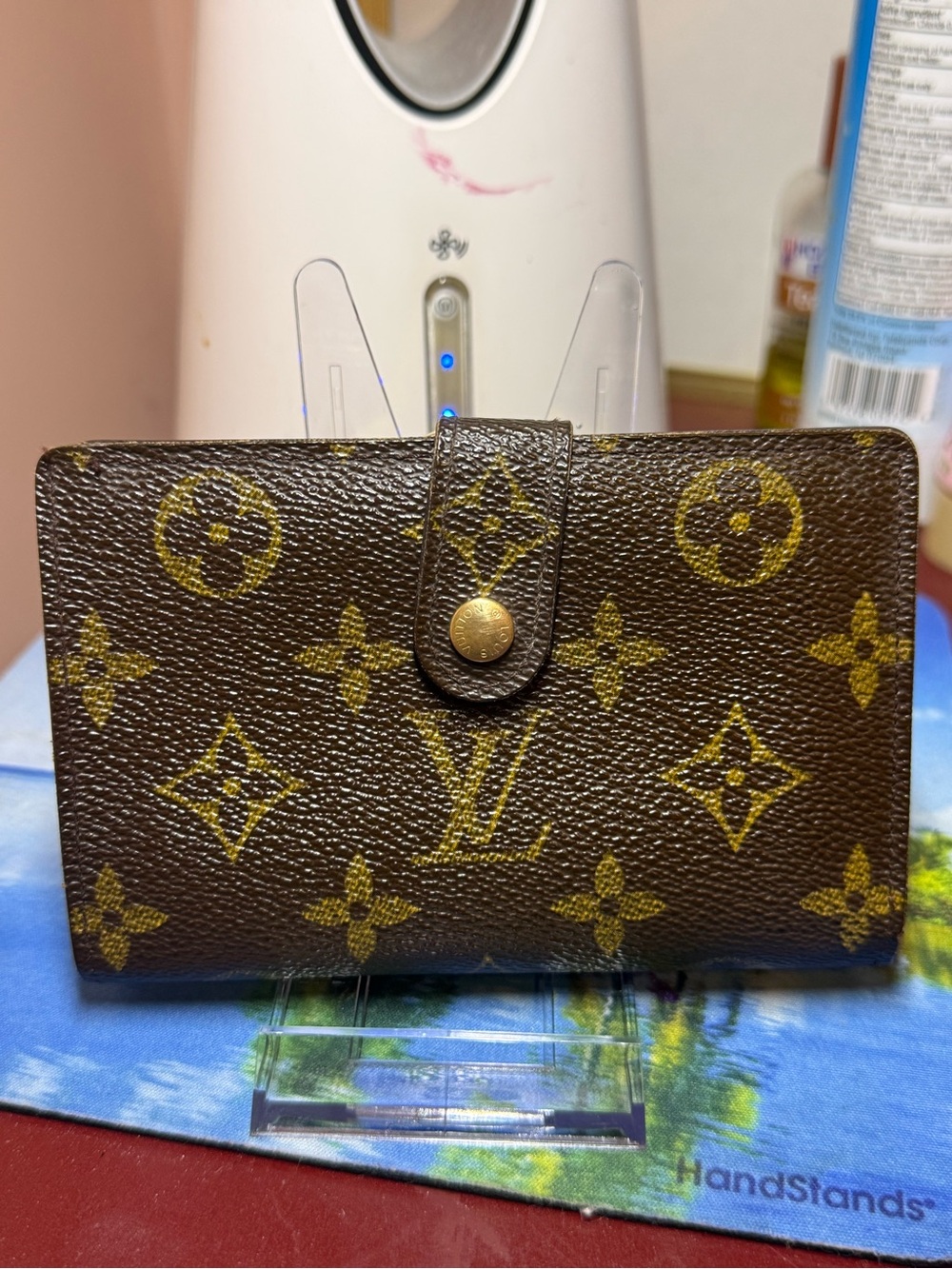 Louis Vuitton Brown & Gold Monogram Snap Wallet